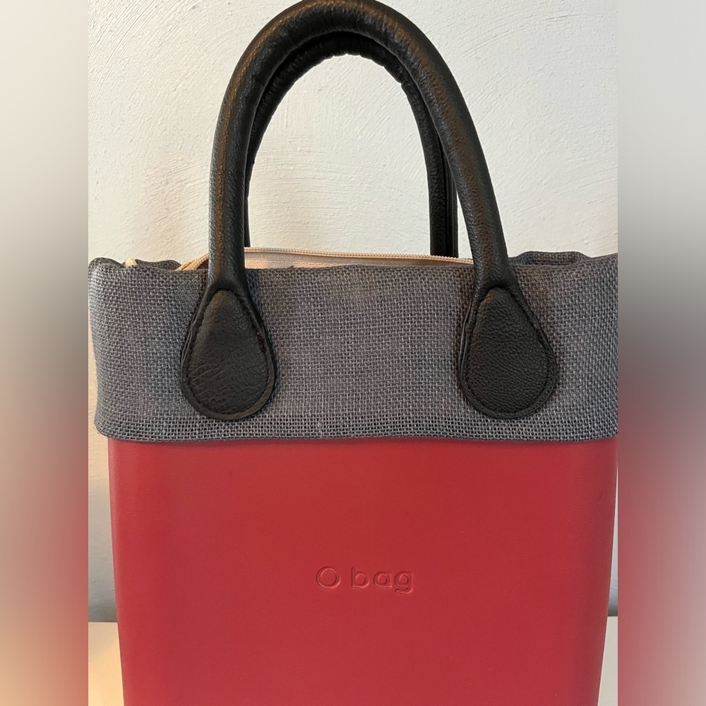 Red O Bag Shoulder Bag Double Handle Waterproof Purse Reusable Durable Basic - Picture 3 of 13